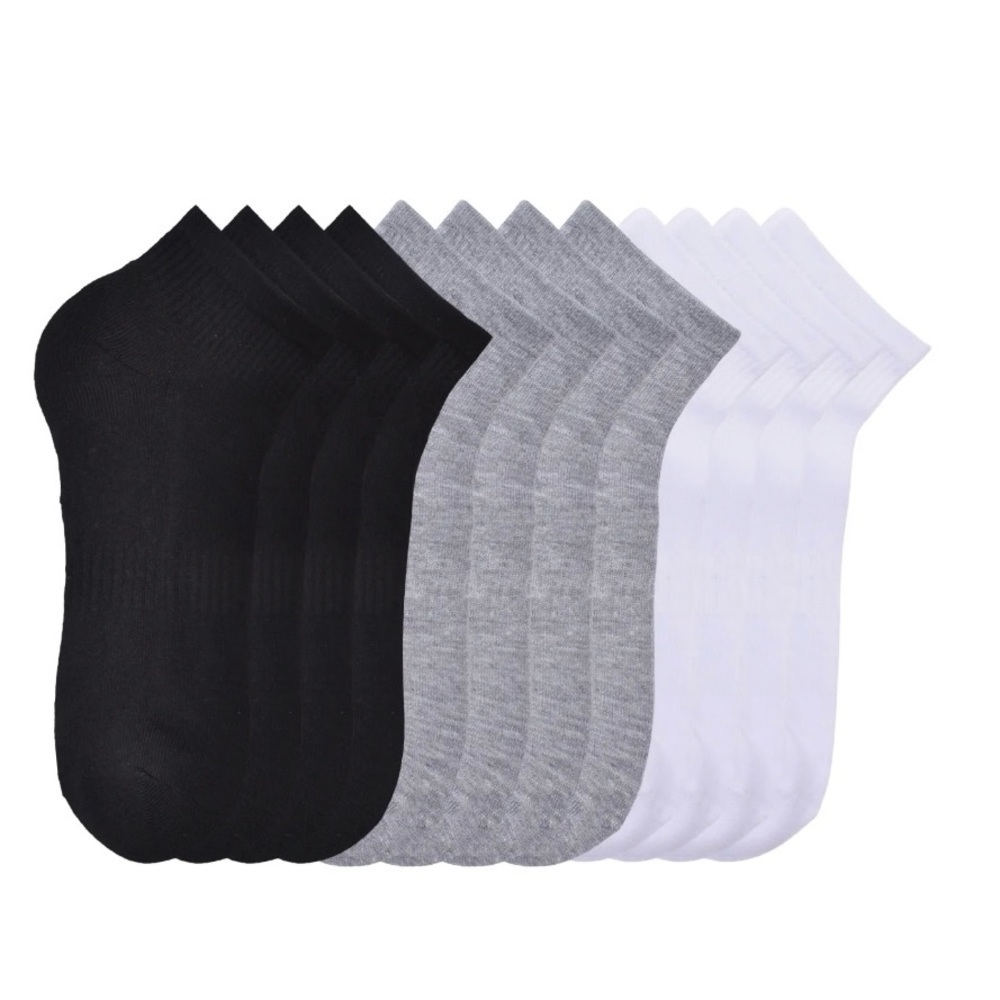 Athletic Works Men's Ankle Socks, 6-Pack, Sock